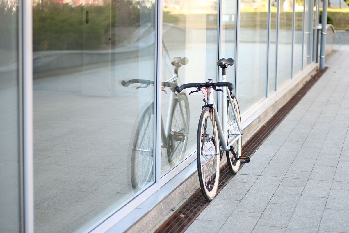 bicycle by a building, Rapha case study